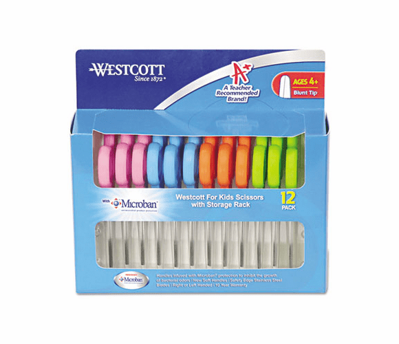 ACM14871 Kids Scissors with Microban Protection, Pack of 12, 5" Blunt By ACME UNITED CORPORATION