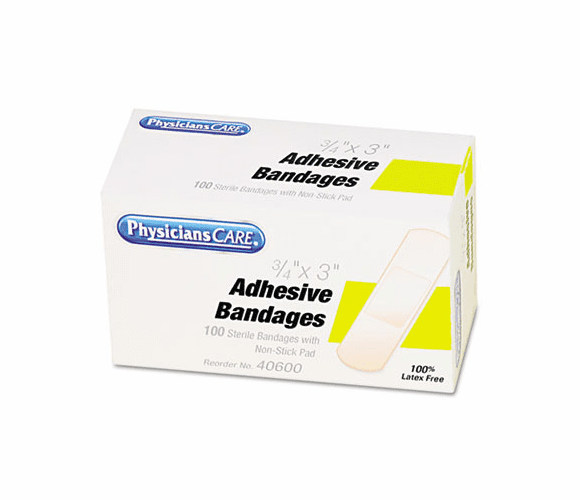 ACM40600 First Aid Plastic Bandages, Box of 100, 3/4" x 3" By ACME UNITED CORPORATION