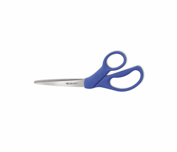 ACM43218 All Purpose Preferred Stainless Steel Scissors, 8" Bent, Blue By ACME UNITED CORPORATION