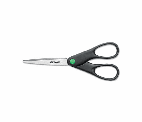 ACM44218 KleenEarth Recycled Stainless Steel Scissors, 7", Black By ACME UNITED CORPORATION