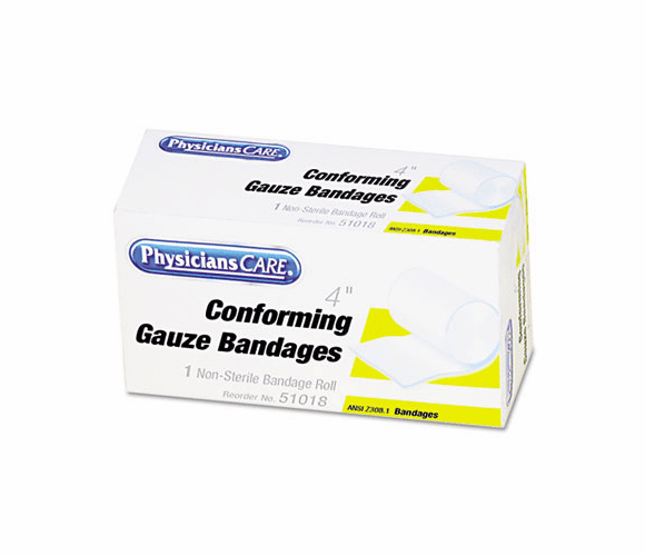 ACM51018 First Aid Conforming Gauze Bandage, 1 Roll Per Box, 4" By ACME UNITED CORPORATION