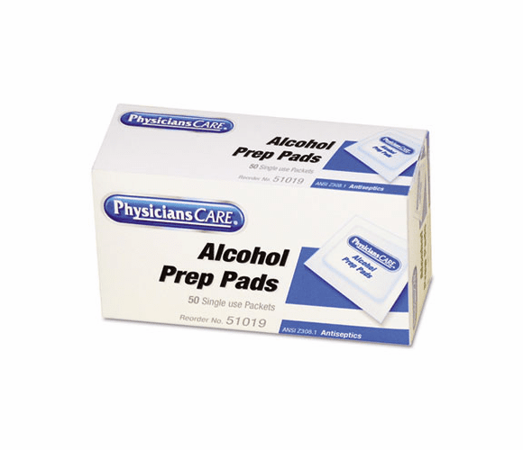 ACM51019 First Aid Alcohol Pads, Box of 50 By ACME UNITED CORPORATION