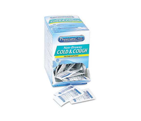 ACM90092 Cold and Cough  Congestion Medication, 50 Doses of Two Tablets By ACME UNITED CORPORATION
