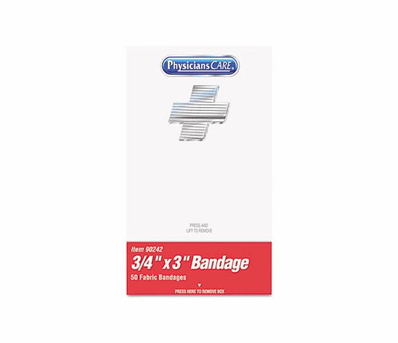 ACM90242 XPRESS First Aid Kit Refill, Bandages, 3/4"X3" Plastic, 50/BX By ACME UNITED CORPORATION