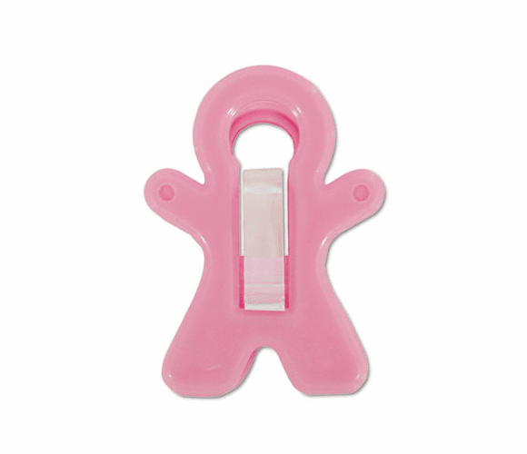 ADM3300673241 Clamp Man, Plastic, Pink, 3/Pack By ADAMS MANUFACTURING CORP.