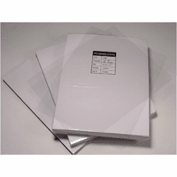 Akiles 10 Mil 8.75" x 11.25" Round Corner With Tissue Interleaving Crystal Clear Binding Covers (100 Pcs)