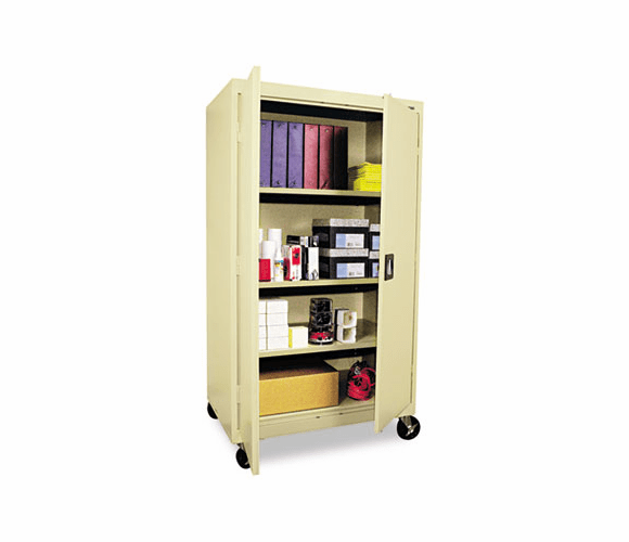 ALE36680 Mobile Storage Cabinets, 36w x 24d x 66h, Putty By ALERA