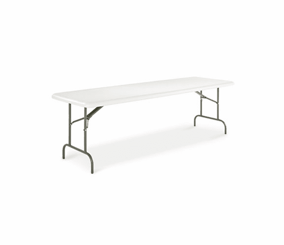 ALE65501 Resin Rectangular Folding Table, 96w x 30d x 29h, Platinum By ALERA