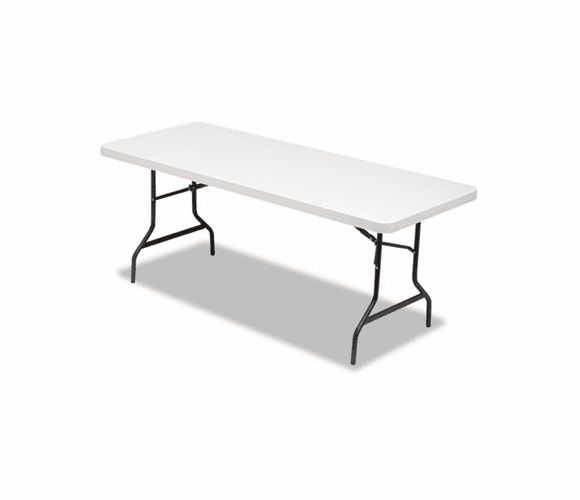 ALE65600 Resin Rectangular Folding Table, 72w x 30d x 29h, Platinum By ALERA
