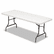 ALE65600 Resin Rectangular Folding Table, 72w x 30d x 29h, Platinum By ALERA