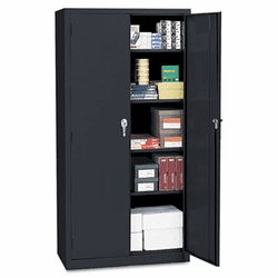 ALE80109 Economy Assembled Storage Cabinet, 36w x 18d x 78h, Black By ALERA