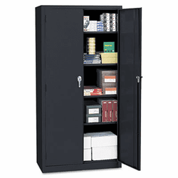 ALE80169 Economy Assembled Storage Cabinet, 36w x 18d x 72h, Black By ALERA