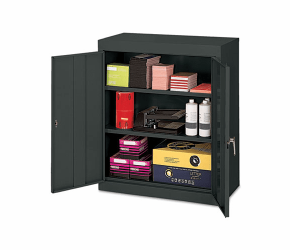ALE80409 Economy Assembled Storage Cabinet, 36w x 18d x 42h, Black By ALERA