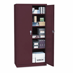 ALE8210603 Assembled Storage Cabinet, 36w x 18d x 72h, Burgundy By ALERA