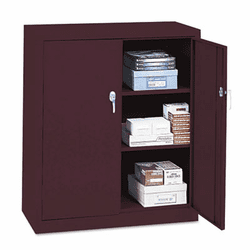 ALE8410603 Assembled Storage Cabinet, 36w x 18d x 42h, Burgundy By ALERA