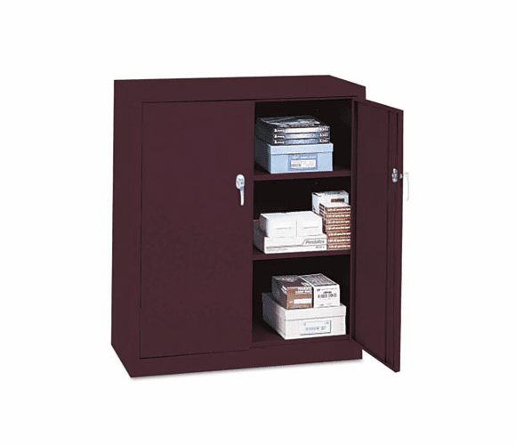 ALE8410603 Assembled Storage Cabinet, 36w x 18d x 42h, Burgundy By ALERA
