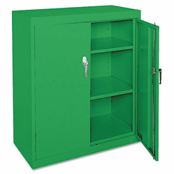 ALE84106A8 Assembled Welded Storage Cabinet, 36w x 18d x 42h, Primary Green By ALERA