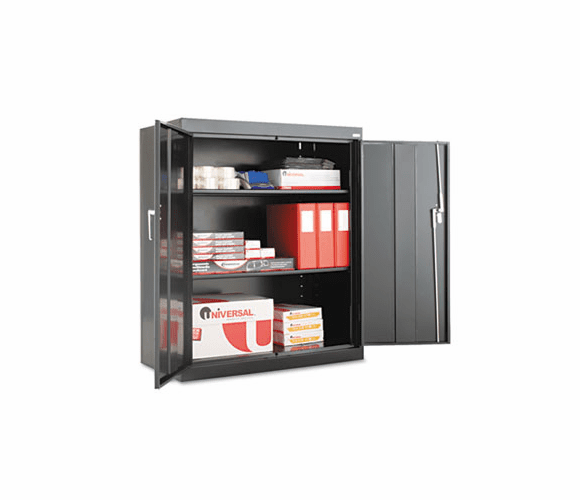 ALE84109 Assembled Welded Storage Cabinet, 36w x 18d x 42h, Black By ALERA