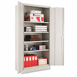 ALE85107 Quick-Assemble Cabinet, 36w x 18d x 72h, Light Gray By ALERA