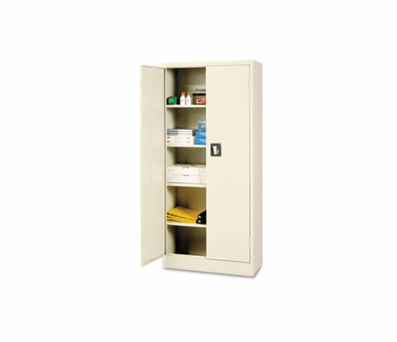 ALE86630 Space Mizer Storage Cabinet, 4 Fixed Shelves, 30w x 15d x 66h, Putty By ALERA