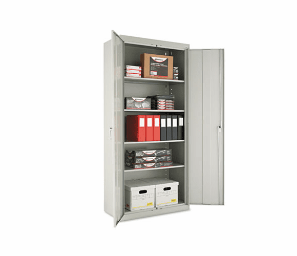 ALE88107 Assembled Welded Storage Cabinet, 36w x 18d x 78h, Light Gray By ALERA