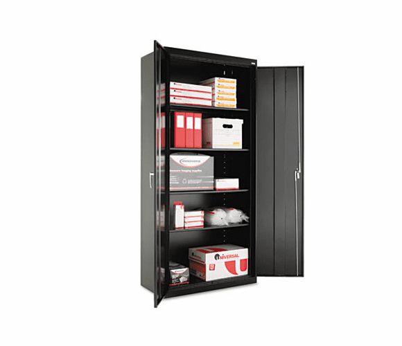 ALE88109 Assembled Welded Storage Cabinet, 36w x 18d x 78h, Black By ALERA