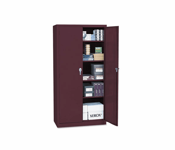 ALE8812603 Assembled Storage Cabinet, 36w x 24d x 78h, Burgundy By ALERA