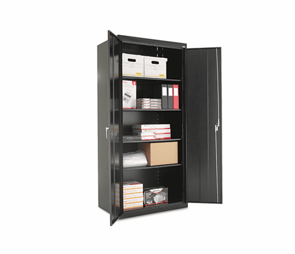 ALE88129 Assembled Welded Storage Cabinet, 36w x 24d x 78h, Black By ALERA