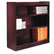 ALEBCS33636MY Square Corner Bookcase, Wood Veneer, 3-Shelf, 35-3/8w x 11-3/4d x 36h, Mahogany By ALERA