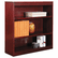ALEBCS33636MY Square Corner Bookcase, Wood Veneer, 3-Shelf, 35-3/8w x 11-3/4d x 36h, Mahogany By ALERA