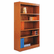 ALEBCS56036MC Square Corner Wood Veneer Bookcase, 5-Shelf, 35-3/8 x 11-3/4 x 60, Medium Cherry By ALERA