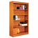 ALEBCS56036MC Square Corner Wood Veneer Bookcase, 5-Shelf, 35-3/8 x 11-3/4 x 60, Medium Cherry By ALERA