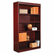 ALEBCS56036MY Square Corner Bookcase, Wood Veneer, 5-Shelf, 36w x 11-3/4d x 60h, Mahogany By ALERA