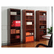 ALEBCS67236MY Square Corner Bookcase, Wood Veneer, 6-Shelf, 35-3/8w x 11-3/4d x 72h, Mahogany By ALERA