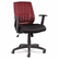 ALEEK4237 Eikon Series Mesh Manager's Synchro-Tilt Mid-Back Chair, Black Arms/Base, Burgundy By ALERA