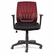ALEEK4237 Eikon Series Mesh Manager's Synchro-Tilt Mid-Back Chair, Black Arms/Base, Burgundy By ALERA