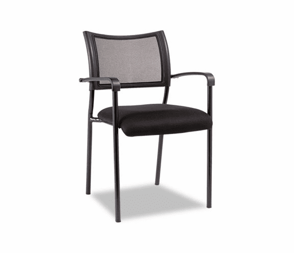 ALEEK43ME10B Eikon Series Stacking Mesh Guest Chair, Black, 2/Carton By ALERA
