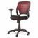 ALEEK4837 Eikon Series Swivel/Tilt Mesh Task Chair, Black Arms/Base, Burgundy By ALERA