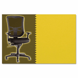 ALEEL41CHPERMAI Elusion Series Mesh High-Back Multifunction Chair, Persuasion Vinyl Maize By ALERA
