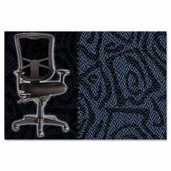 ALEEL41CSABSNAV Elusion Series Mesh High-Back Multifunction Chair, Abstract Navy By ALERA