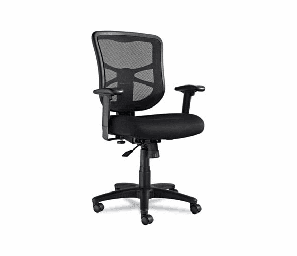 ALEEL42BME10B Elusion Series Mesh Mid-Back Swivel/Tilt Chair, Black By ALERA