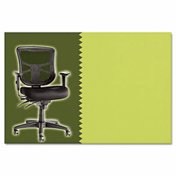 ALEEL42CHPERCIT Elusion Series Mesh Mid-Back Multifunction Chair, Persuasion Vinyl Citronella By ALERA