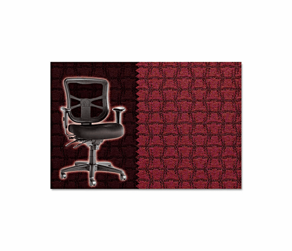 ALEEL42CHTRAREG Elusion Series Mesh Mid-Back Multifunction Chair, Trapeze Regency Red By ALERA