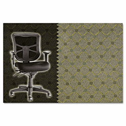 ALEEL42CSCHARAT Elusion Series Mesh Mid-Back Multifunction Chair, Chain Dot Rattan By ALERA