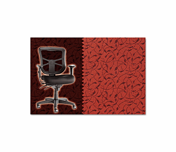 ALEEL42CSWHITOM Elusion Series Mesh Mid-Back Multifunction Chair, Whirl Tomato By ALERA