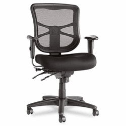 ALEEL42ME10B Elusion Series Mesh Mid-Back Multifunction Chair, Black By ALERA
