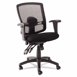 ALEET4017 Etros Series Mesh Mid-Back Multifunction Petite Chair, Black By ALERA
