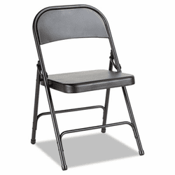 ALEFC94B Steel Folding Chair, Graphite, 4/Carton By ALERA