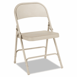 ALEFC94T Steel Folding Chair, Tan, 4/Carton By ALERA