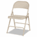 ALEFC94T Steel Folding Chair, Tan, 4/Carton By ALERA
